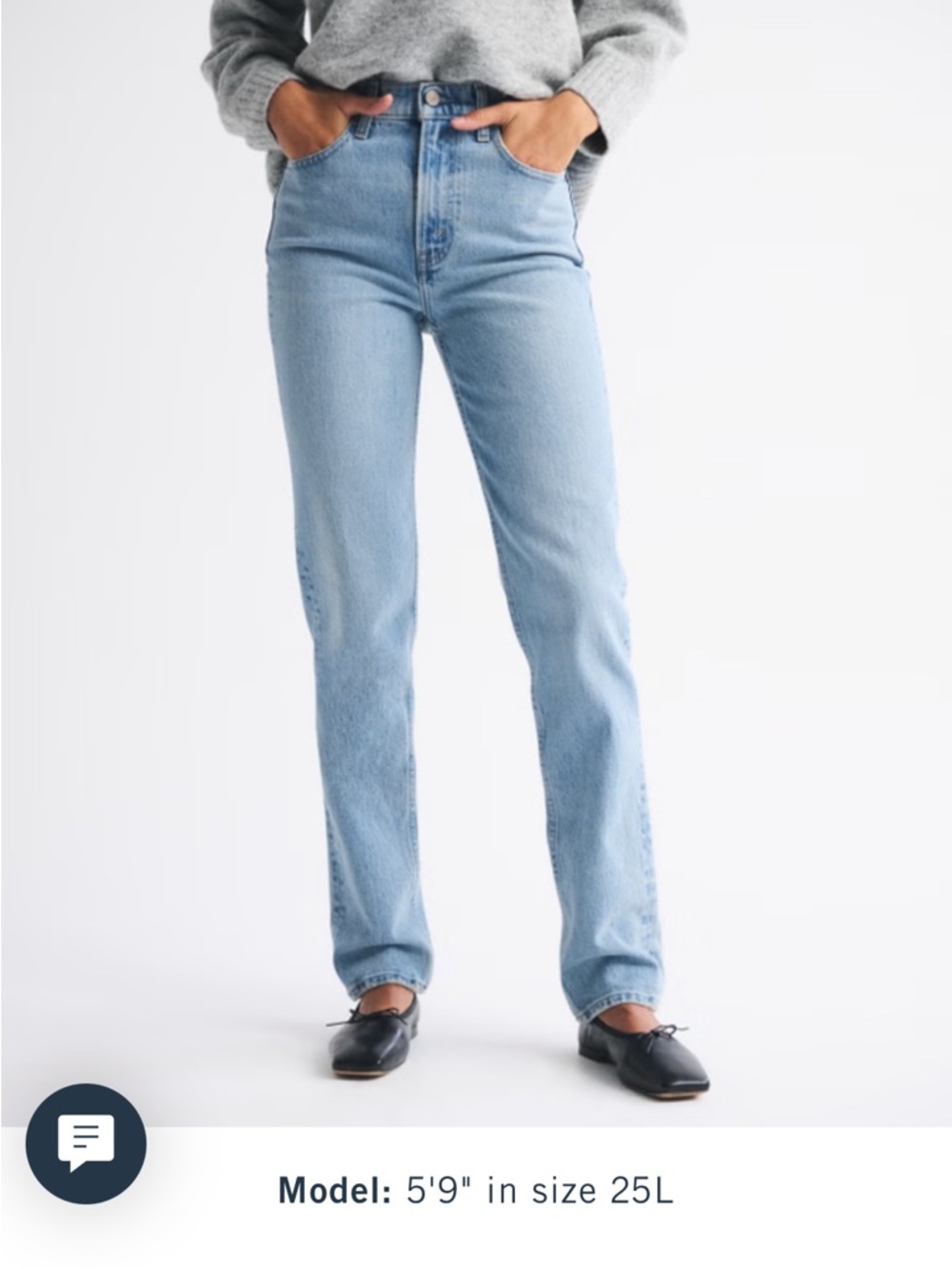 Abercrombie 90s slim straight ultra high rise jeans, size 32